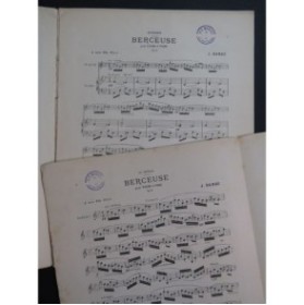 DANBÉ Jules Berceuse op 17 Violon Piano ca1893