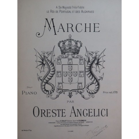 ANGELICI Oreste Marche Piano ca1900