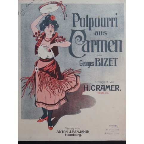 CRAMER Henri Potpourri sur Carmen de G. Bizet Piano