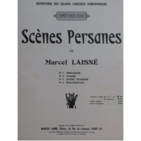 LAISNÉ Marcel Scènes Persanes Piano Violon 1927