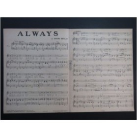BERLIN Irving Always Chant Piano 1926