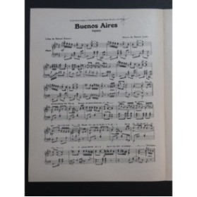 JOVÈS Manuel Buenos Aires Tango Piano ca1925