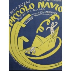 RICCARDI L. Piccolo Navio Tango Piano 1924