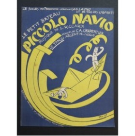 RICCARDI L. Piccolo Navio Tango Piano 1924