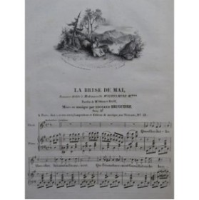 BRUGUIÈRE Edouard La Brise de Mai Chant Piano ca1830