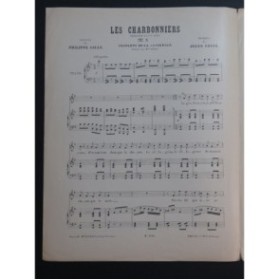 COSTÉ Jules Les Charbonniers Couplets de la Casserole Chant Piano 1903