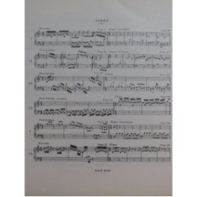 BACH J. S. Préludes et Fugues Cahier No 3 Orgue 1947