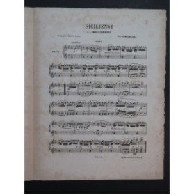 BOCCHERINI Luigi Sicilienne Piano 4 mains 1877