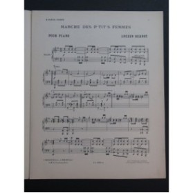 BERNOT Lucien Marche des P'tits Femmes Piano ca1905