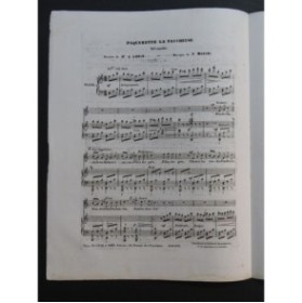 MASINI F. Paquerette la Faucheuse Chant Piano XIXe siècle