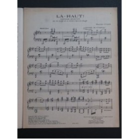 YVAIN Maurice La-Haut ! Piano 1924