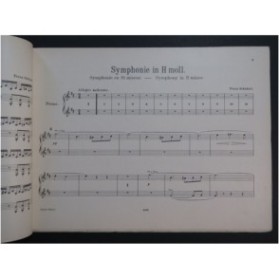 SCHUBERT Franz Symphonie No 8 Sim H moll Piano 4 mains