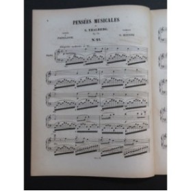 THALBERG S. Les Soirées de Pausilippe G. Rossini No 21 à 24 Piano ca1850