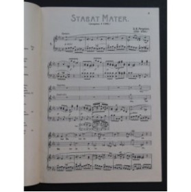 PERGOLESE Stabat Mater Chant Piano