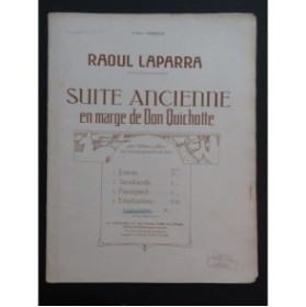 LAPARRA Raoul Suite Ancienne Piano Violon ou Alto 1921