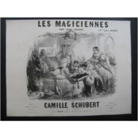 LES MAGICIENNES Gustave JANET Illustration XIXe siècle
