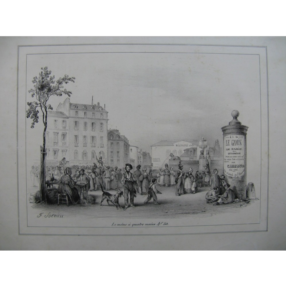 Le Gamin de Paris Frédéric SORRIEU Illustration XIXe siècle