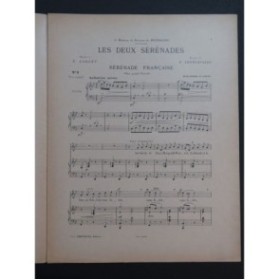 LEONCAVALLO Ruggero Sérénade Française Chant Piano 1937