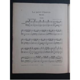 VAN GAEL Henri Pavots No 5 Le Petit Clairon Piano 4 mains 1900