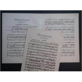 MOZART W. A. Abendempfindung Piano Violon ou Violoncelle ca1860