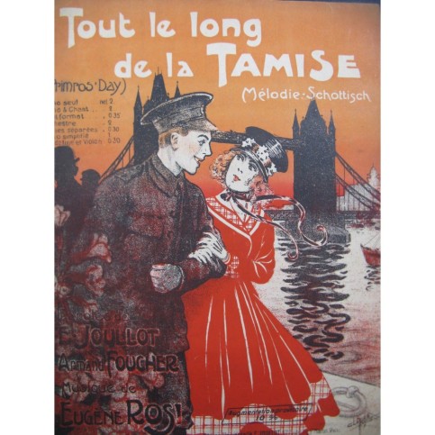 Tout le long de la Tamise CLÉRICE Frères Illustration ca1915