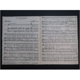 FALL Richard O ! Katharina ! Chant Piano 1924