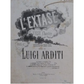 ARDITI Luigi L'Extase Piano XIXe siècle