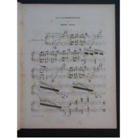 HERZ Henri Californienne Polka op 167 Piano ca1852