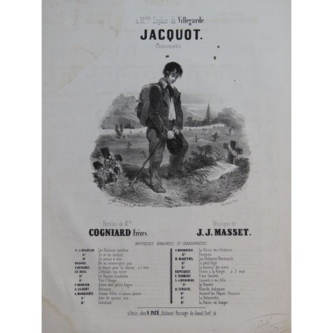 MASSET J. J. Jacquot Chant Piano ca1840