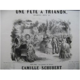 Une Fête à Trianon Gustave JANET Illustration XIXe siècle