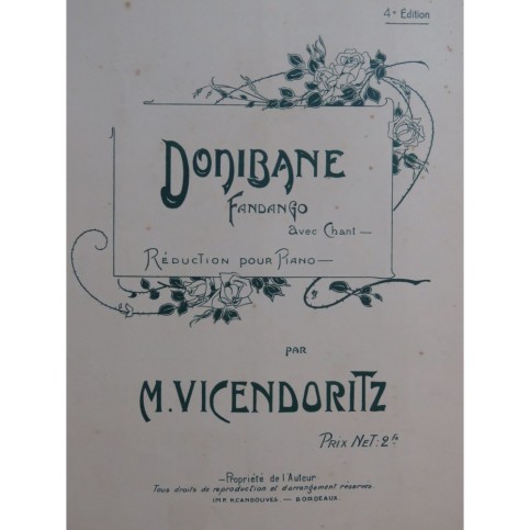 VICENDORITZ M. Donibane Chant Piano