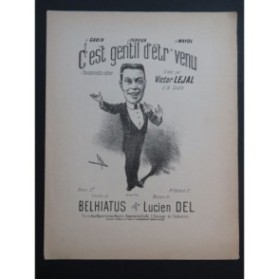 DEL Lucien C'est gentil d'êtr'venu Chant Piano