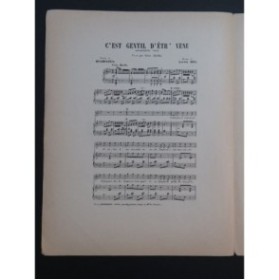 DEL Lucien C'est gentil d'êtr'venu Chant Piano