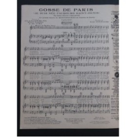 SYLVIANO René Gosse de Paris Chant Piano 1929
