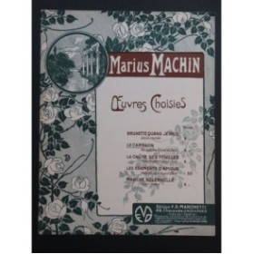 MACHIN Marius Le Carillon Chant Piano 1912