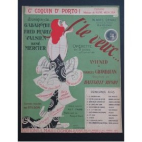 MERCIER René C'coquin D'Porto ! Tango Piano 1923