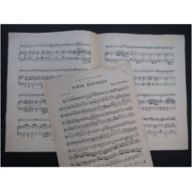 REUCHSEL Maurice Poème Elégiaque Piano Violon