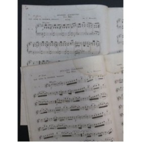 WALKIERS Eugène Mélodies Italiennes Suite No 1 Piano Flûte ca1840