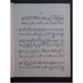 KIRCHNER Theodor Aquarellen op 21 Heft 1 No 1 à 6 Piano