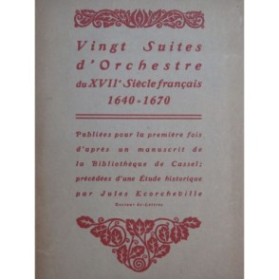ECORCHEVILLE Jules Vingt Suites d'Orchestre XVIIe siècle français Dédicace 1906