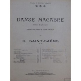 SAINT-SAËNS Camille Danse Macabre op 40 Piano