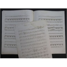 BERBIGUIER Tranquille Valse de Weber Piano Flûte ca1840