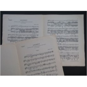 HAENDEL G. F. Gebet Aria Te Deum Piano Violon 1927