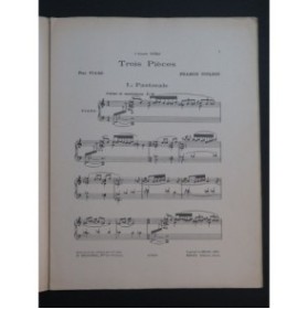 POULENC Francis Pastorale Piano 1932