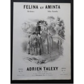 Felina et Aminta Gustave JANET Illustration XIXe siècle