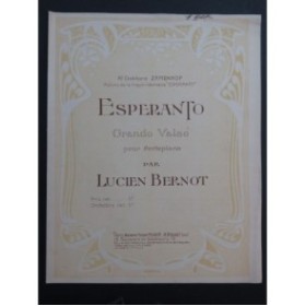 BERNOT Lucien Esperanto Granda Valso Piano