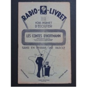 OFFENBACH Jacques Radio Livret Les Contes d'Hoffmann 1934