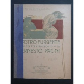 PACINI Ernesto Astro Fuggente Valzer Piano 1899