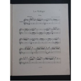 VAN GAEL Henri Pavots No 2 La Voltige Piano 4 mains 1900