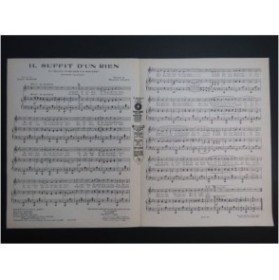 YVAIN Maurice Il suffit d'un rien Chant Piano 1925